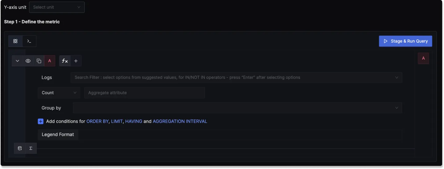 Using Query Builder to perform operations on your logs